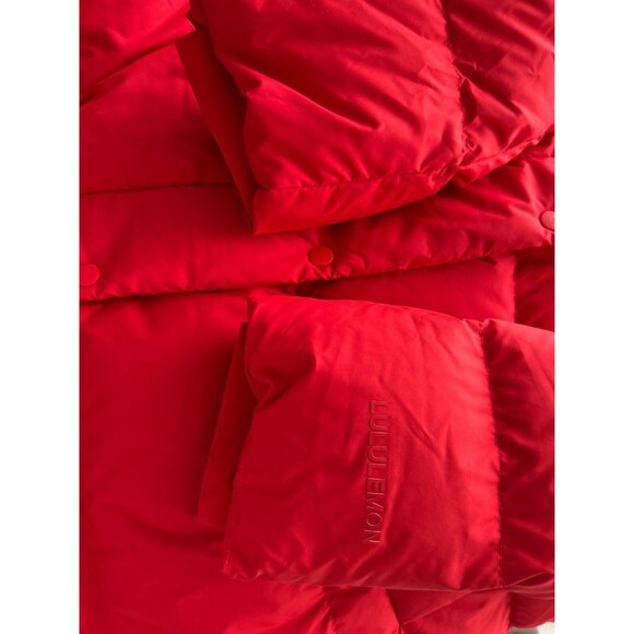 NEW no tag Lululemon Wunder Puff Long Size 14 Down Coat Grenadine Red GRRD - Picture 7 of 10
